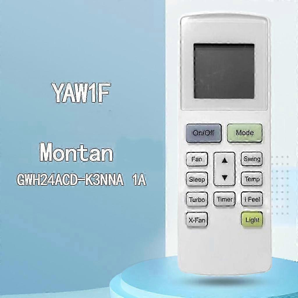 Yaw1f Remote Compatible Montana Air Conditioner A/c Remote Control Gwh24acd-k3nna1a-c