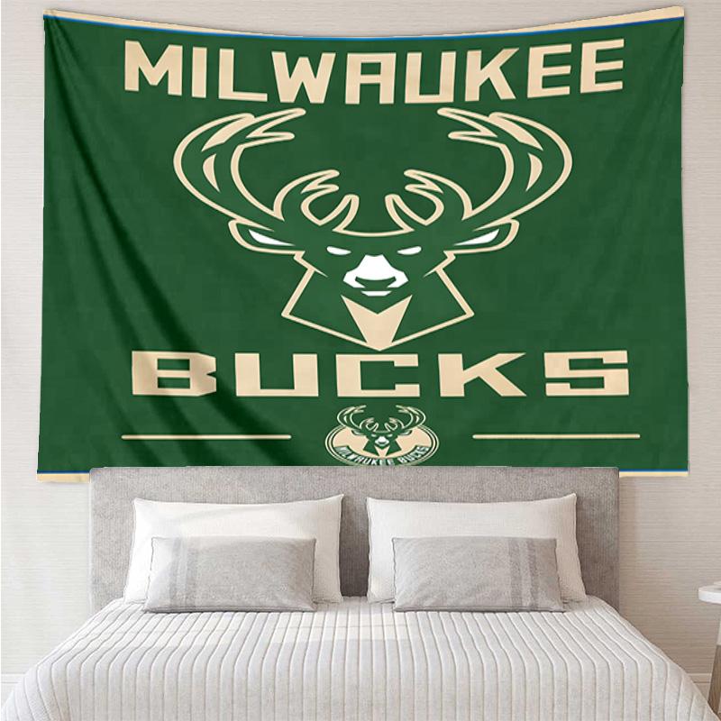 Bucks Team Logo Quick-Dry Tapestry Hanging for Bedroom,Livingroom, Playroom,Decor Art Room Wall Tapestry Holiday and Birthday Gifts