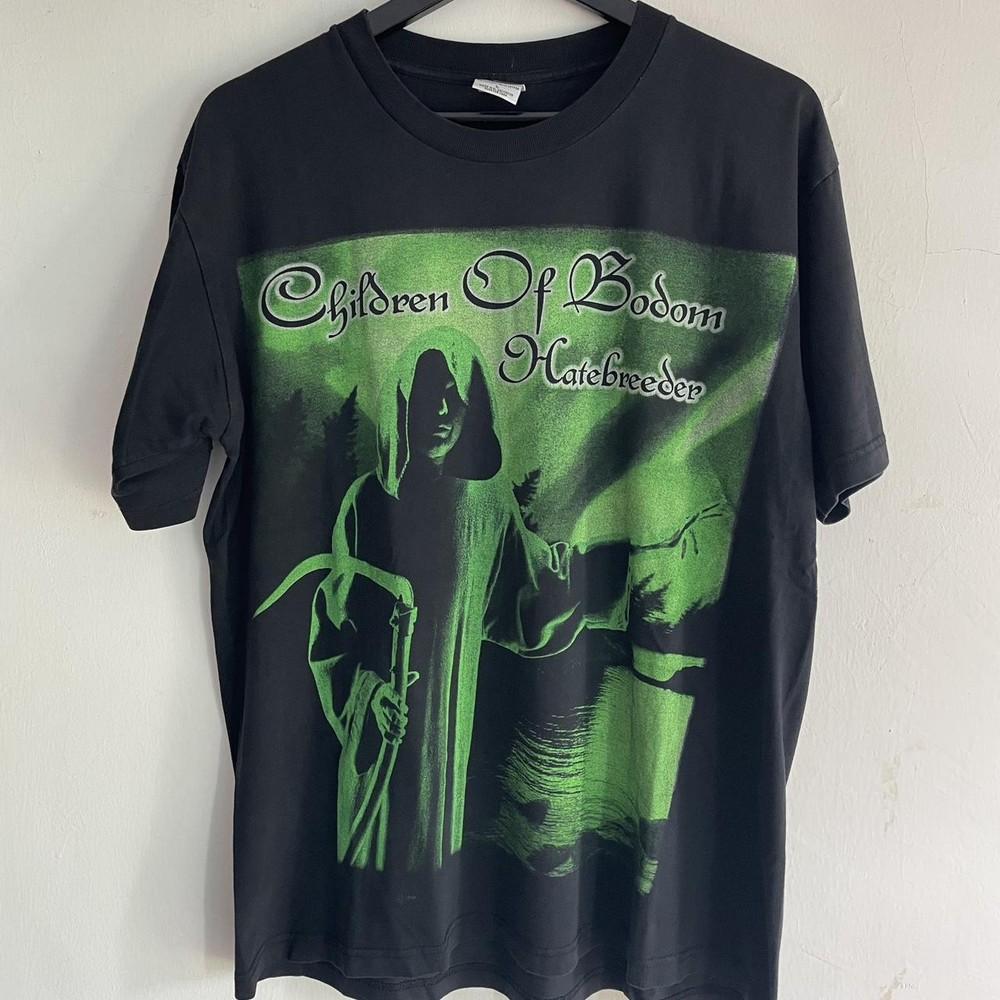 

Children Of Bodom Метал-группа Графический Черный Короткий Рукав Унисекс Футболка KH11820 Унисекс Футболка XL