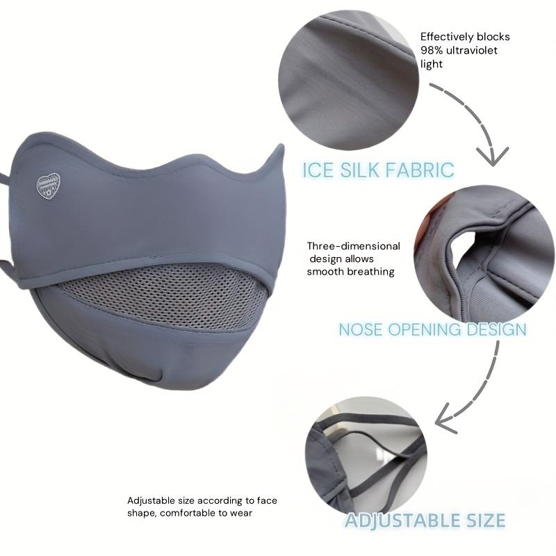 3D Eye Contour Design Breathable Face Mask - Suitable for Cycling, Hiking, Outdoor Activities, and Protective Equipment