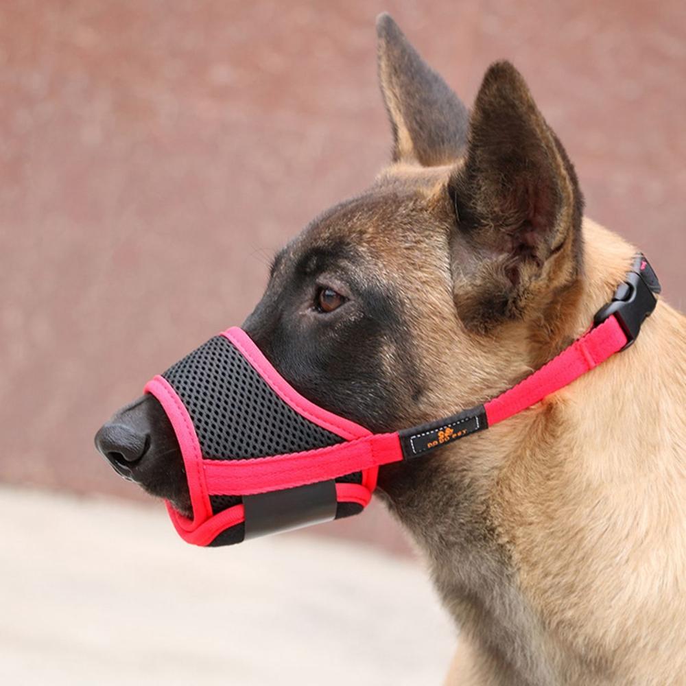 

Dogs Breathable Anti-Barking Anti-Bite Nylon Mesh Pet Mouth Cover Dog Muzzle Mouth Mask Protection