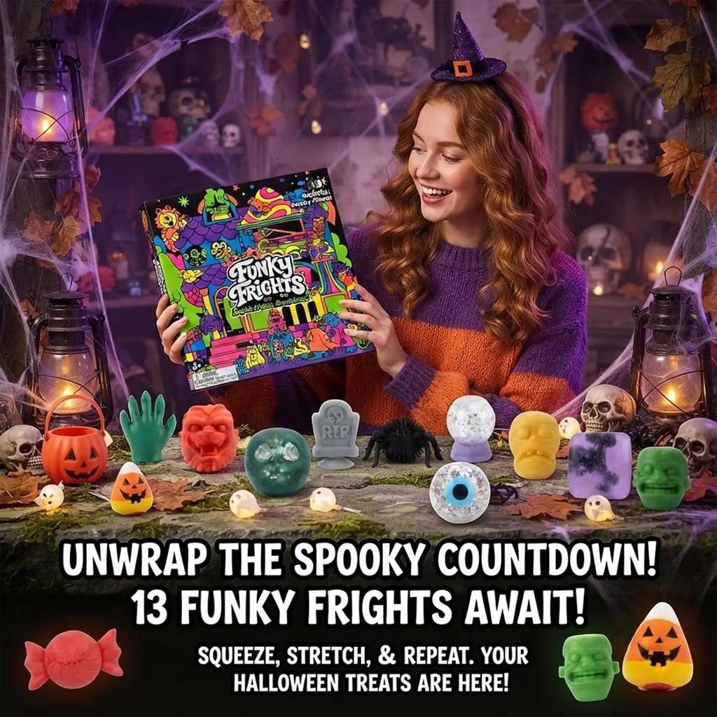 NeeDoh Advent Calendar,13/24 Day 3D PVC Countdown,Xmas Novel Year Assorted Souvenir Charming Look Fine Detail Great Gift Idea