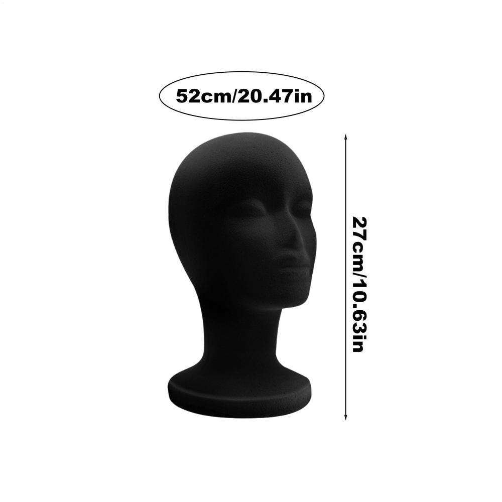 

Foam Mannequin Head Model Hat Cap Wig Glasses Display Stand Rack Stable Base Shopping Mall Closet Holder Photography Prop