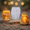 Holiday Candle Silicone Mold Treehouse Shape Silicones Mould Heat Resistant For Making Candle Soap Christmas Decoration