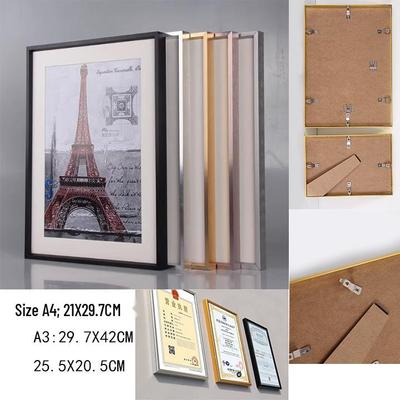 Großer Kreuz-Aluminiumlegierung Wand-Fotorahmen für A3/A4 Poster