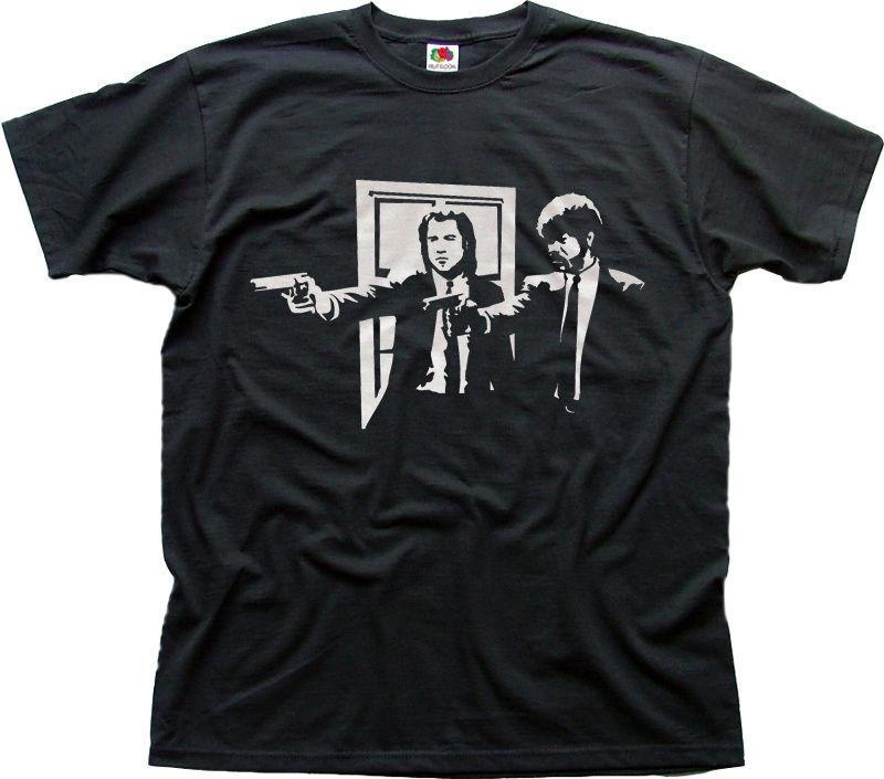 pulp fiction bmf film Quentin Tarantino black cotton t-shirt 01043 S