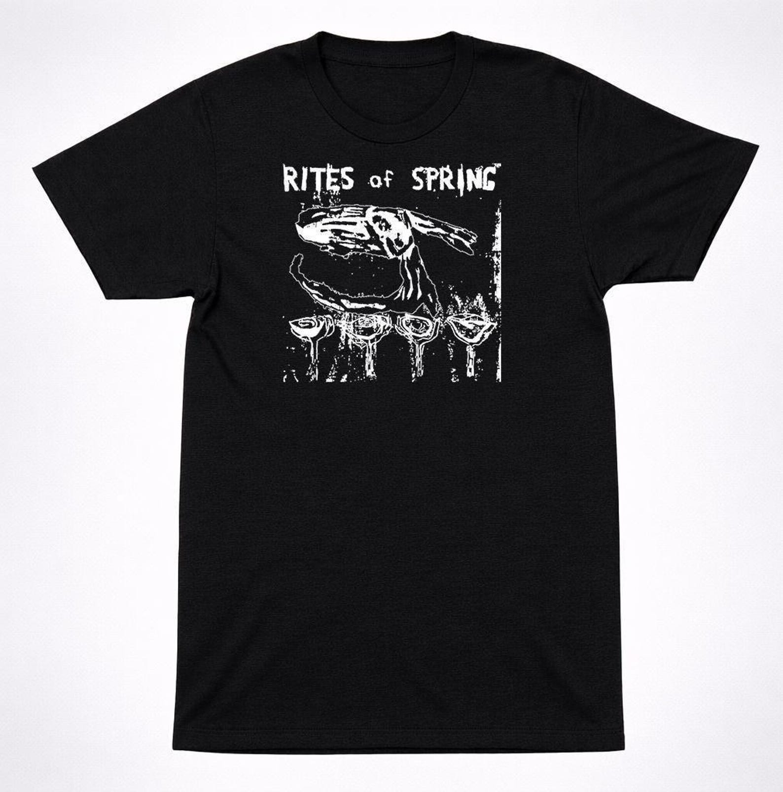 Rites Of Spring Eating Flowers T Shirt DC: Hardcore Emo Punk Band Graphic (Unisex Sizes, Soft Cotton, Music Apparel) M