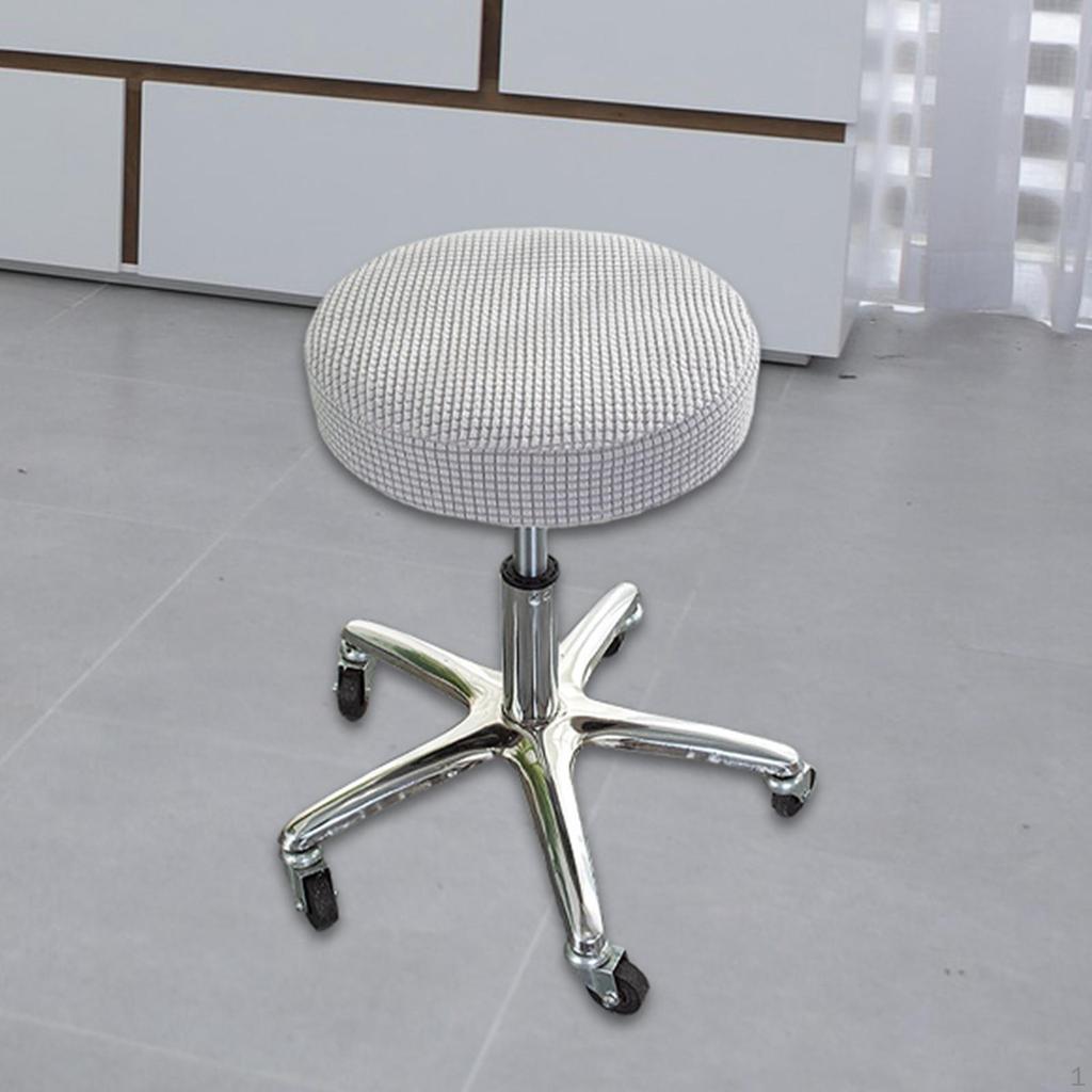 Stool Cover Washable Polyester Fiber Round for Lift Home