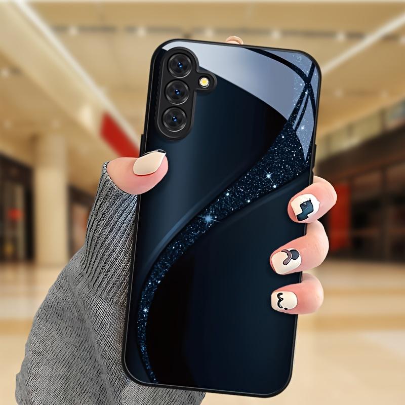 Fashion tempered glass phone case suitable for Samsung Galaxy S26 S25 S24 S23 S22 S20 FE Ultra Plus anti drop back cover