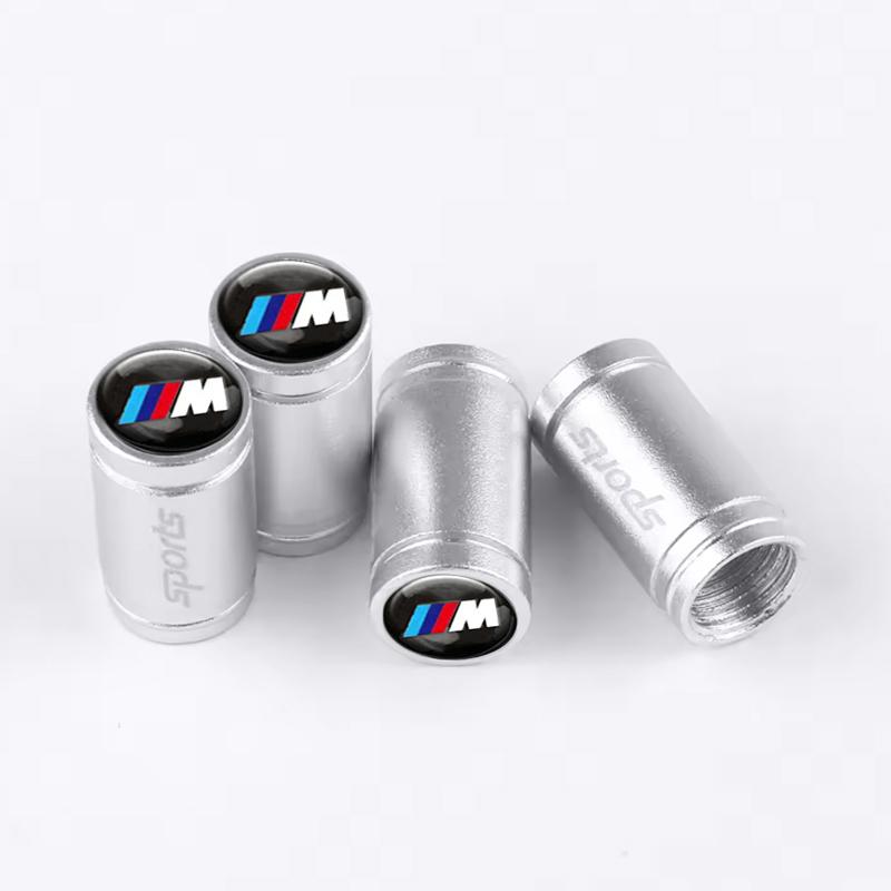 4Pc Car Wheel Tire Valve Caps Stem Cover Accessories For BMW M E46 X1 X3 X4 X5 X6 F48 G01 E84 E83 F39 F10 F30 G11 G07 G80 G60E60