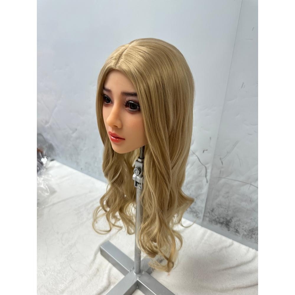 Männer Sexpuppenkopf TPE Weiche Haut Haptik Oralsex Blond Mit Mund Masturbationsbecher Erotisches Erwachsenen Sexspielzeug