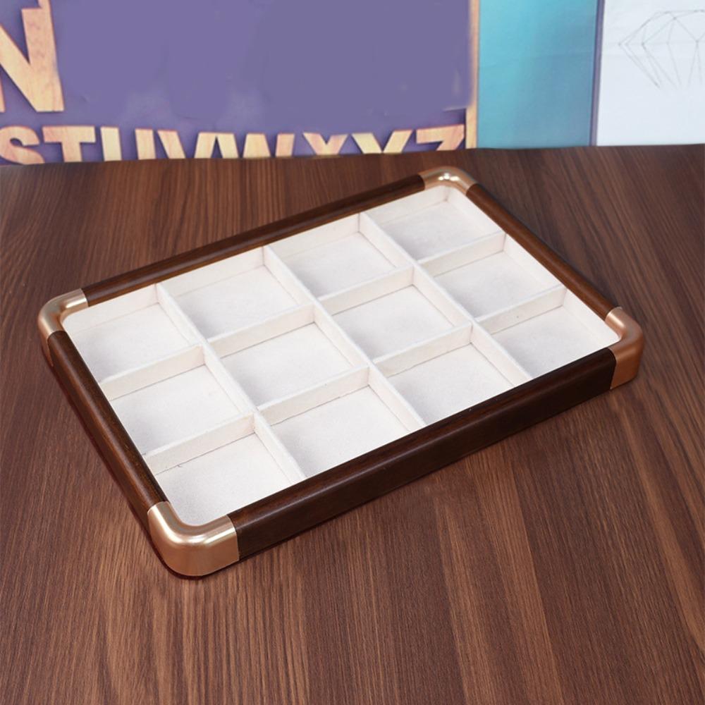 Velvet Wooden Jewelry Tray Necklaces Bracelets Jewelry Display Tray  Jewelry Storage