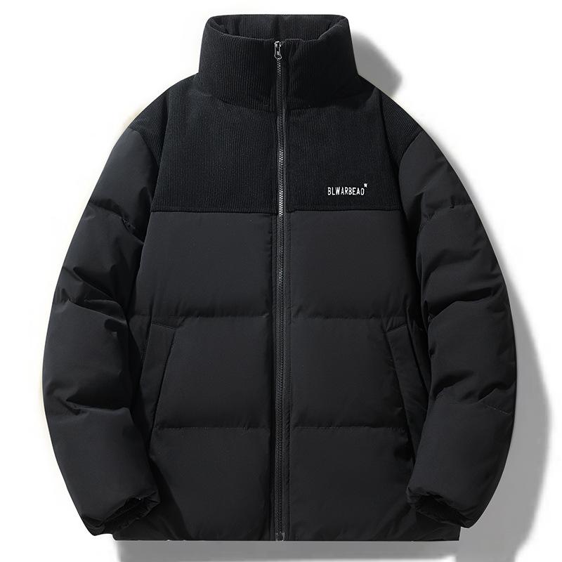 

Unisex Thickened Winter Down Jacket - Casual Stand Collar for Couples, Warm Duck Down, Cold Protection Coat for Men and Women. 3XL чорний