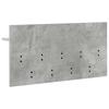 Wall Mounted Nightstand with Shelf Concrete Grey 80 x 40 x 12 cm