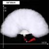 Elegant Folding Fan White Feather Fan for Women Chinese Knot Hand Fan Fairy Girl Dance Wedding Party Decorations