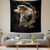 Tapestry Legolas Elf Archer Lord of the Rings Gold Line Art Wall Hanging Fantasy Gift