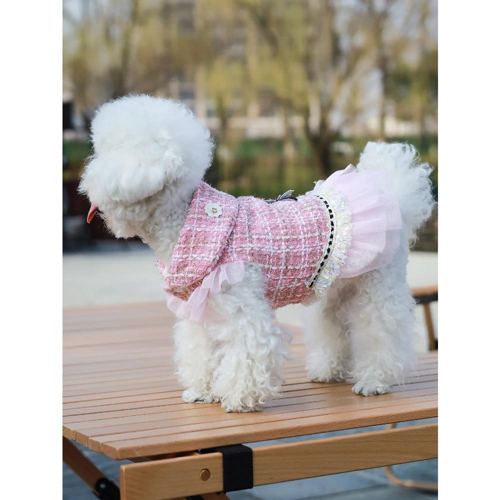 Dog Clothes Princess Dress & Jacket For Pets, Suitable For Poodle, Maltese, Yorkshire Terrier In Spring And Autumn