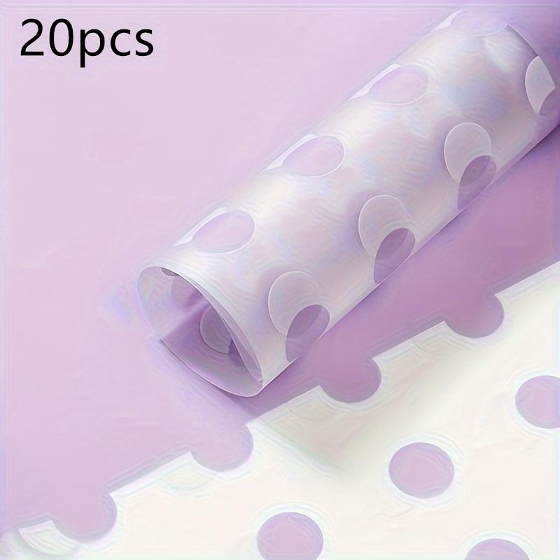 

10 листов/упаковка 57X57 см пузырчатая упаковочная бумага для цветов букет туманная бумага целлофановая упаковочная бумага для цветов фиолетовый