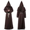 Medieval Monk Robe & Wizard Priest Costume Set - Death Robe Cosplay Outfits Perfect for Role-Playing Events & Themed Parties