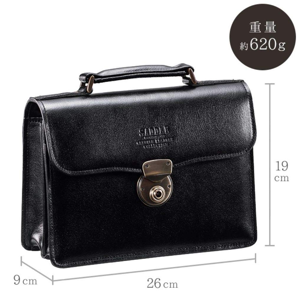 [Japanese Bag] Toyooka-made, Artisan-crafted Genuine Leather Second Bag, A5 Size, 620g, Lightweight, with Lock, Perfect for Casual, Formal, and