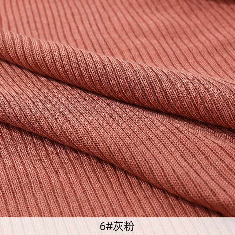 Knit Wool Viscose Soft Rib Autumn Sweater Fabric Material By Half Meters 50*150cm/Piece KA0360