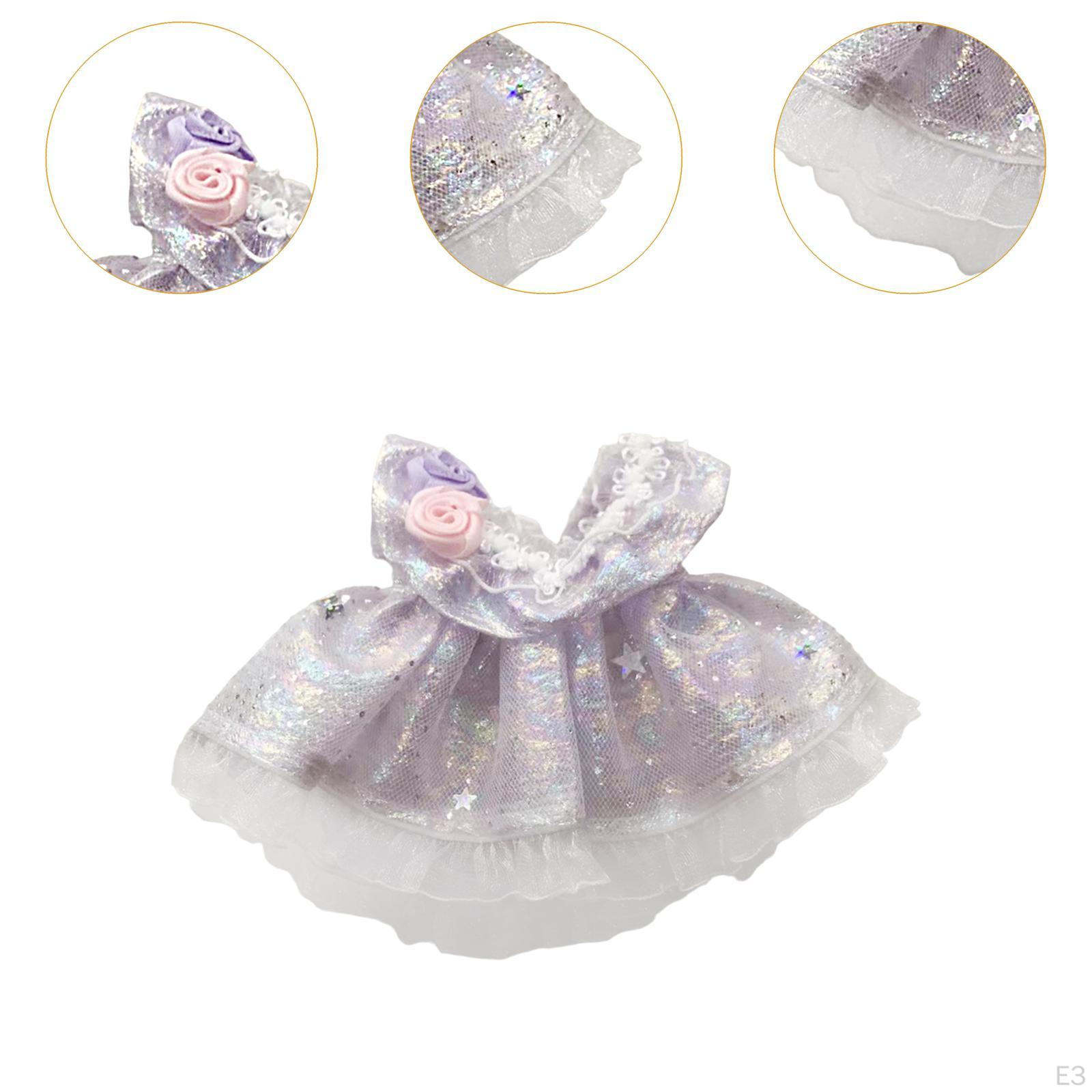 Платье для куклы 17 см Мультяшный детский костюм Аксессуар Мода Плюшевые аксессуары — фото 4