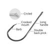 100Pcs Double Back Barbed Fishhook There Are Barbs And Crooked Mouth Hooks Sea Fishing Hook