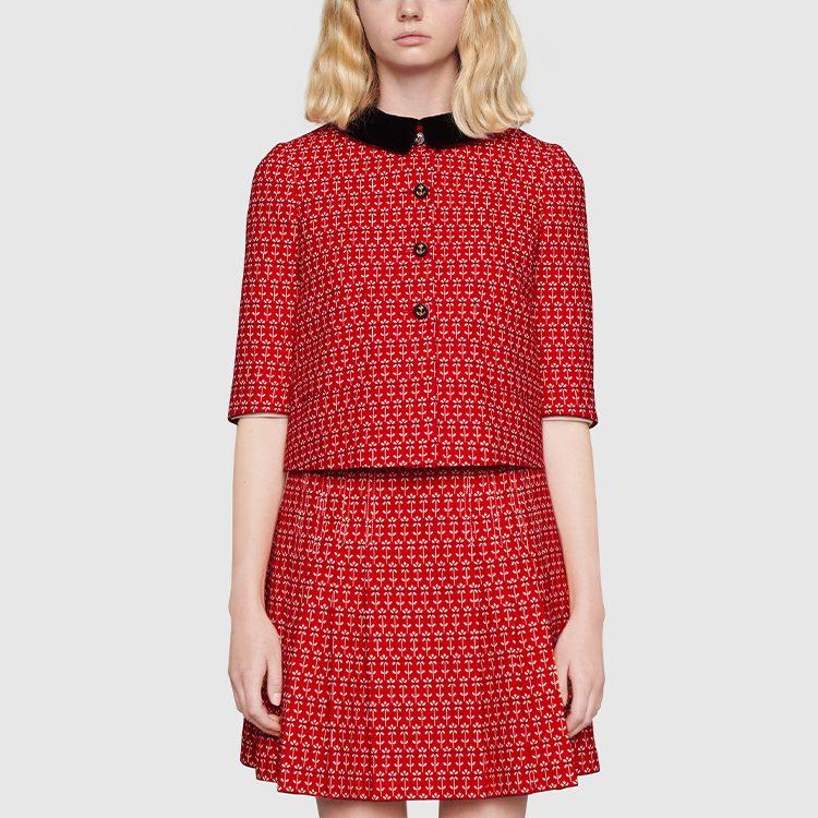 Previous Season Petit Daisy Jacquard Jacket 637017-ZAFMF-6076