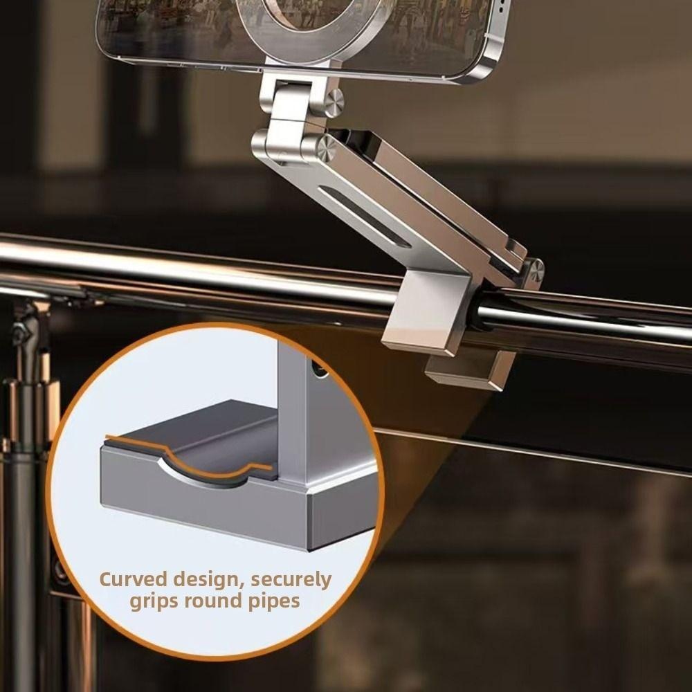 360° Rotation Portable Phone Stand Foldable Desk Phone Clip Bracket Phone Handle Holder  Vlog