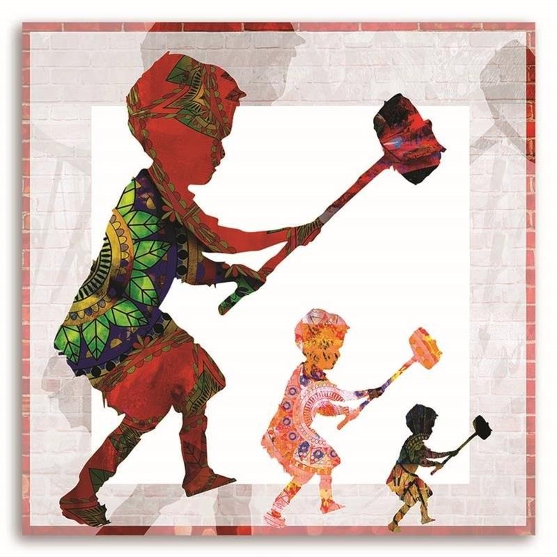 Druk na płótnie, Banksy Hammer Boy