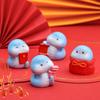 Cartoon Mini Snake Ornaments Resin Lucky Snake Figurine  For Home Decorations