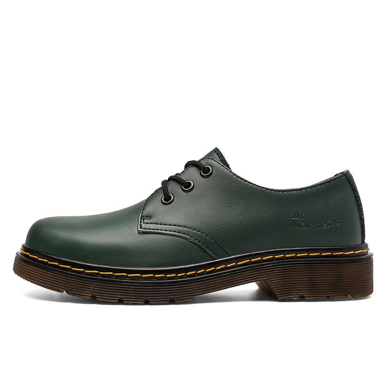 Low-top leather casual couple shoe holes classic large-size men's shoes, tooling women's short boots 1