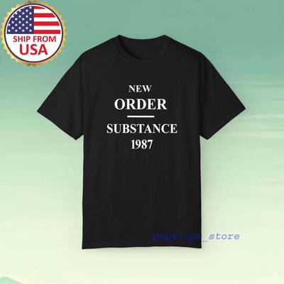New Order Substance 1987 Homme Noir Taille S-5XL