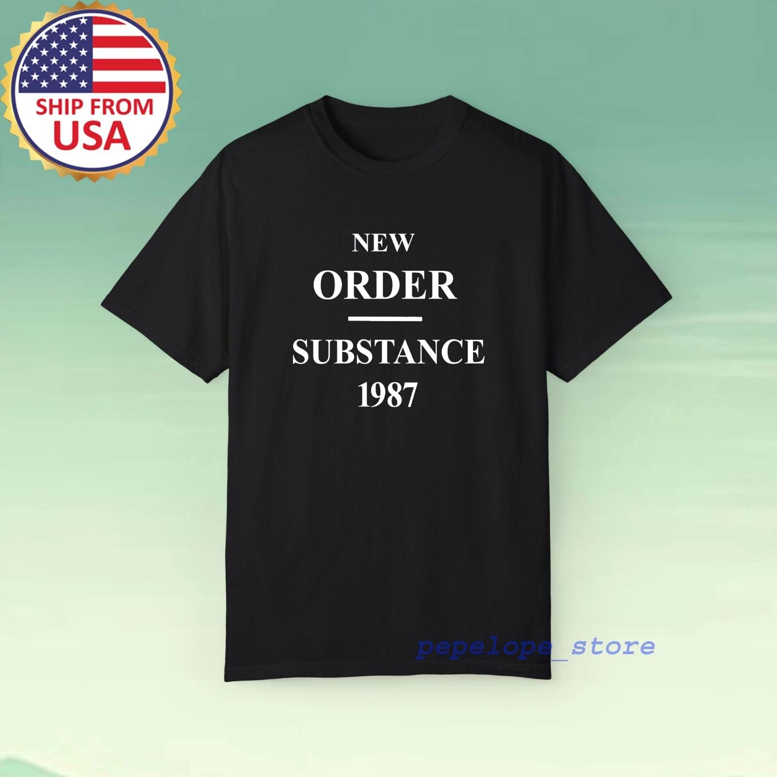 New Order Substance 1987 Men s Black Size S-5XL XL
