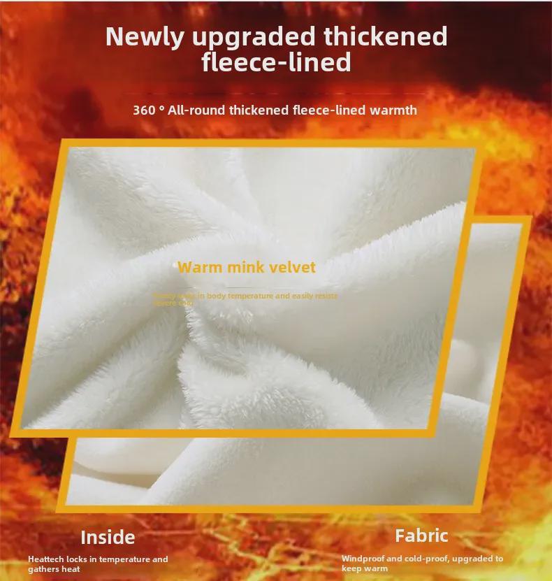 Uniseksowa dwustronna kurtka z polaru koralowego i polaru polarnego w wielokolorowe wzory - Jesienno-zimowy płaszcz z wełny jagnięcej