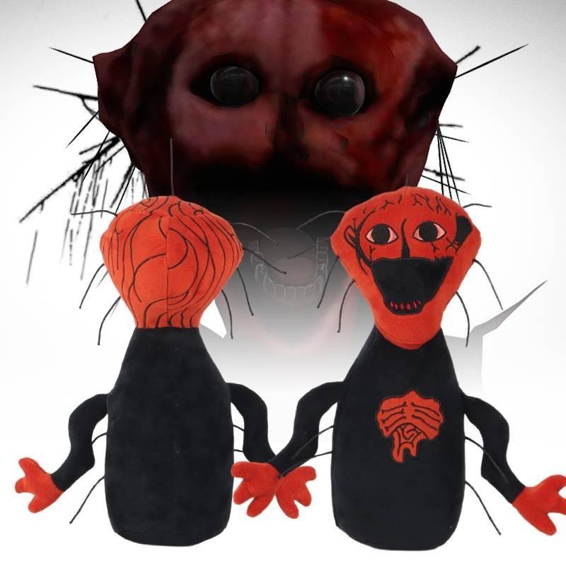 Gruseliges Horror-Spiel Plüschtier Der Gekochte Dunkler Stil Stoffpuppe Rot Schwarz