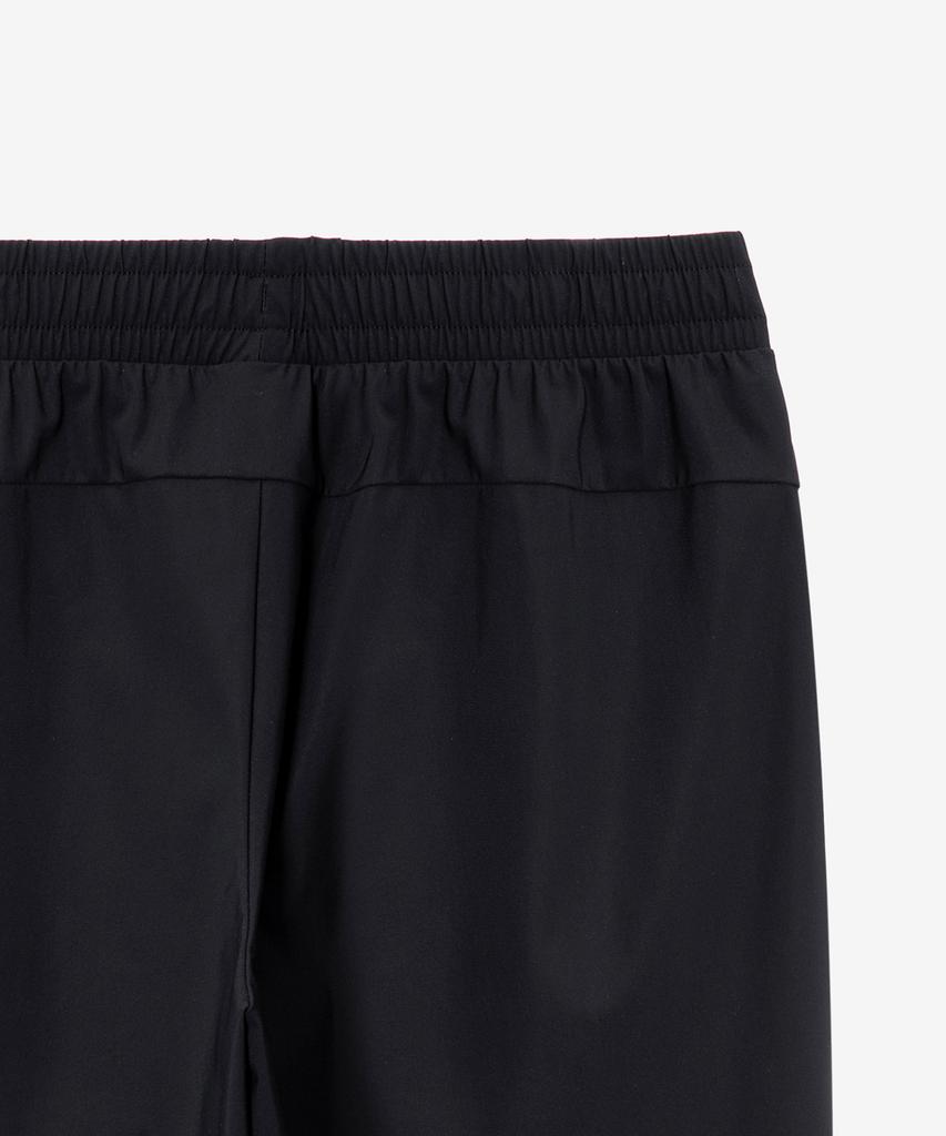 BASIC HOUSE Super Stretch Spandex Elastic Waist Straight Pants_Black