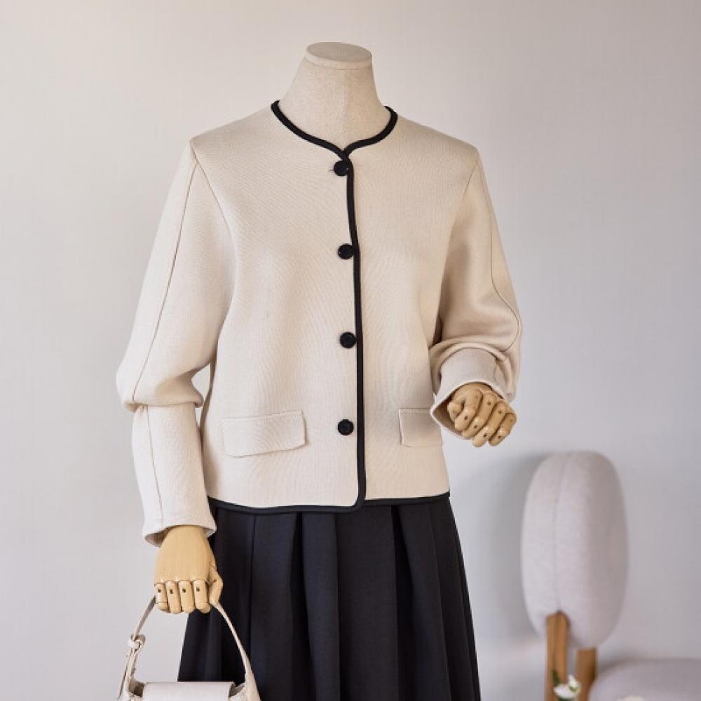 Customable Pintuck Sleeve Button Jacket T2503jk603a