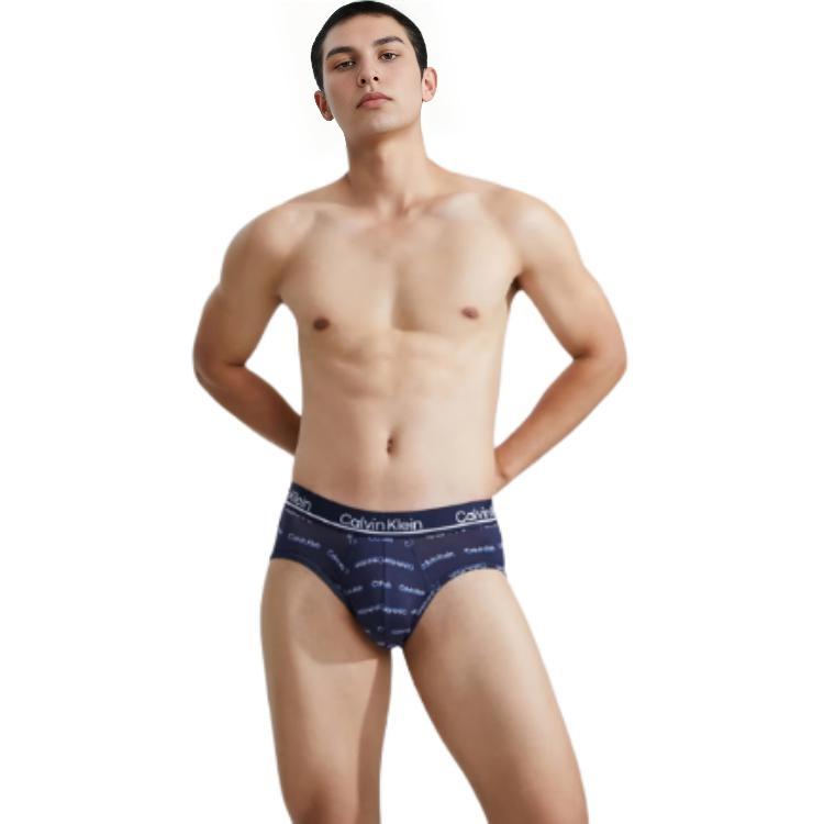 Calvin Klein Casual Logo High Elastic Breathable Briefs Three Pack Men underwear NP2442O-0NJ