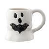 Halloween Ceramic Mug Cute Ghost Pumpkin Cup Reusable Spooky Coffee Cup with Lid Unique Halloween Party Gifts