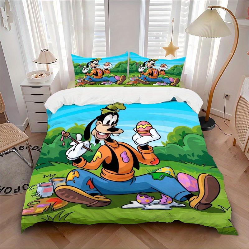 3pcs Goofy Easter Egg Painting Bedding Set, Including 1 Quilt Cover and 2 Pillow Shams, Without Filling, Soft and Comfortable Home Bedroom S055