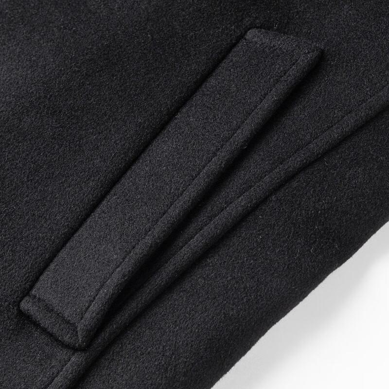 FAPAI.EC Herren Zweireihiger Wollmischmantel