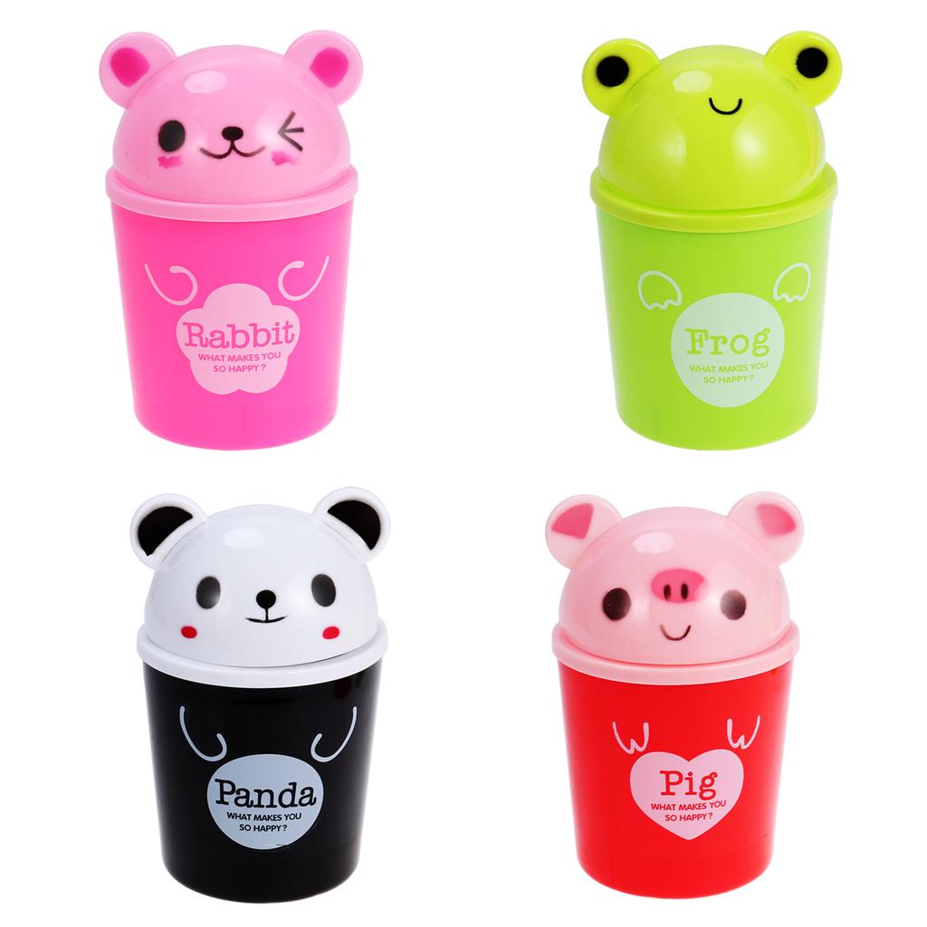 Panda Trash Can Mini Desktop Waste Bin Garbage Organizer Litter Holder