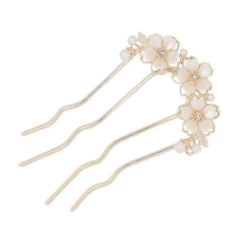 

Delicate Pearls Crystal Birthday Barrette Elegant Hair Clip for Girls Wedding Party Photo Props Headwear Hairpin 1