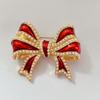 Vintage French Style Butterfly Brooch With Pearl Drop Oil Finishing For Women Fashion Accessories