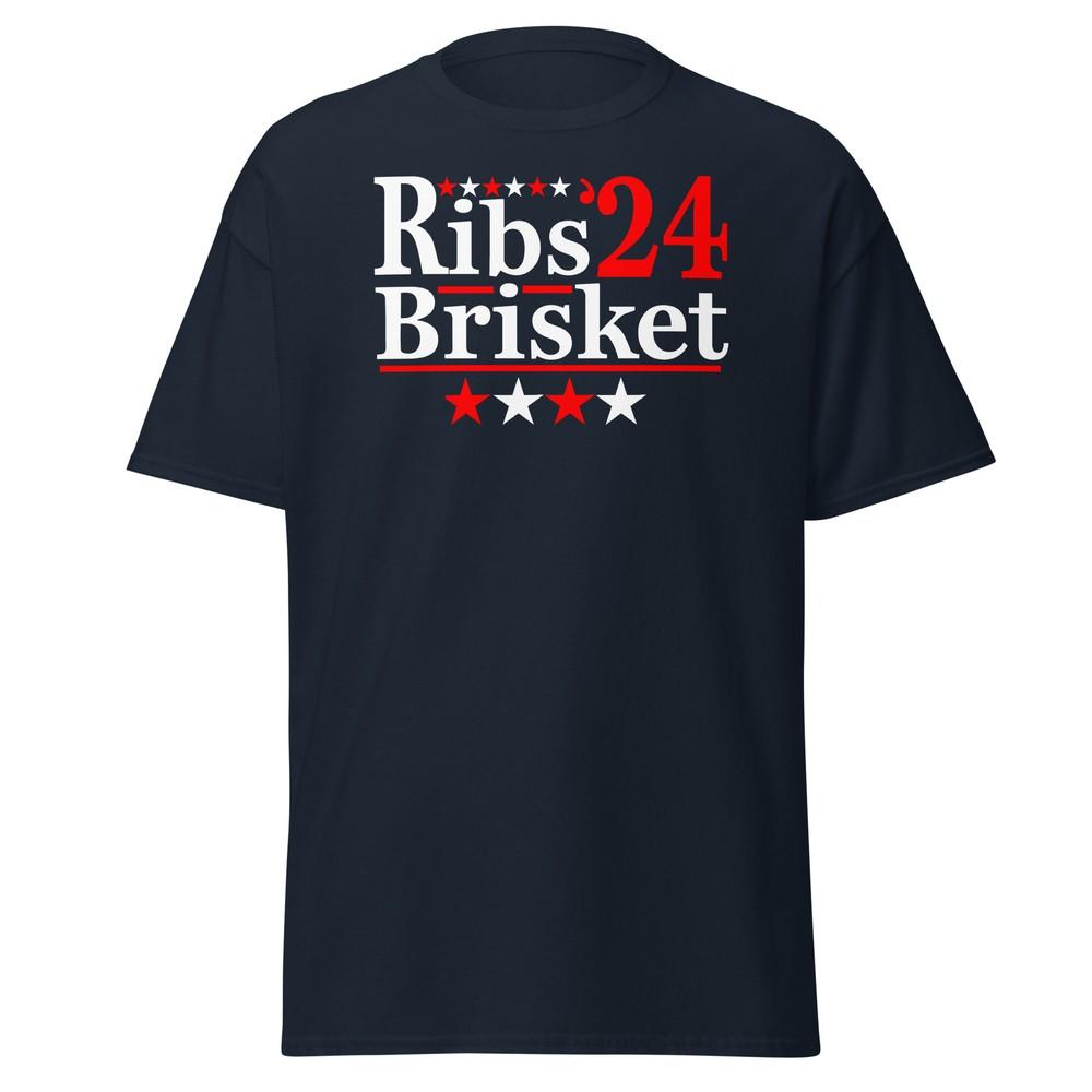 Ribs Brisket 2024 Election BBQ Unisex T-Shirt Unisex T-Shirt XXL