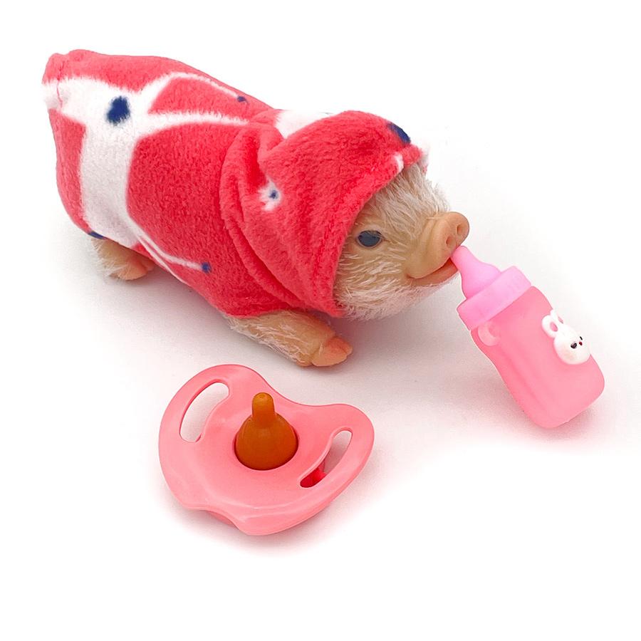 

Пятачок реборн красный