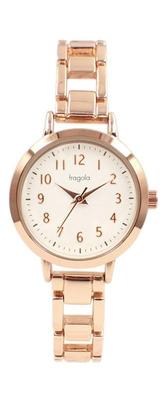 [Follow] Fragola Basic Ladder Metal Watch N04422A-2 PG Women's Rose Gold