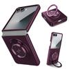 Applicable To Samsung ZFlip1 Magnetic Mobile Phone Case 111 Rotating Bracket Flip1 Folding Protective Case All-inclusive Matte Hard