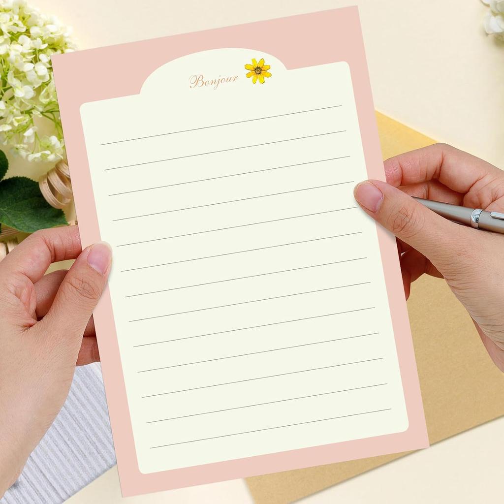 36 PCS Stationary Set with Envelopes,6 Different Style Cute Letter Writing Kit,24 Stationery Paper + 12 Envelopes